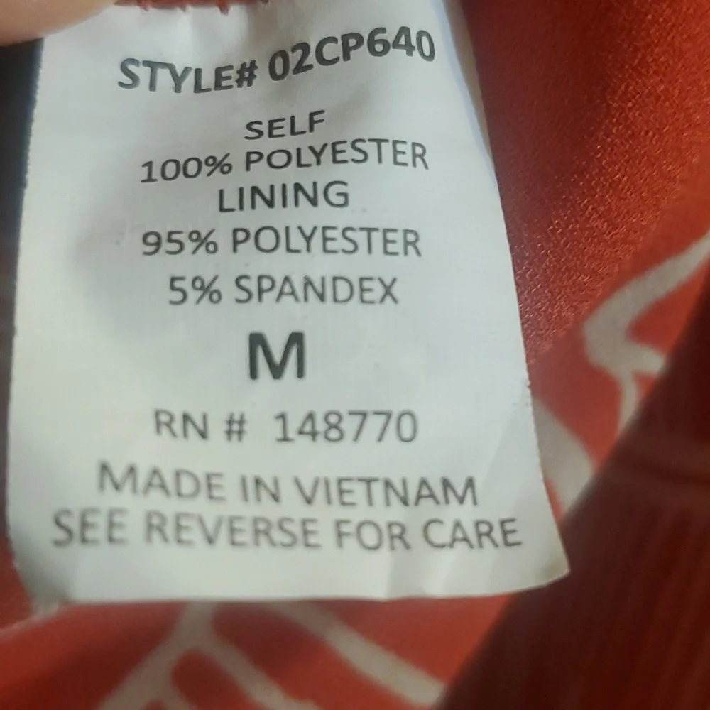 Sienna Sky Romper Red Orange Size Medium - Picture 8 of 12